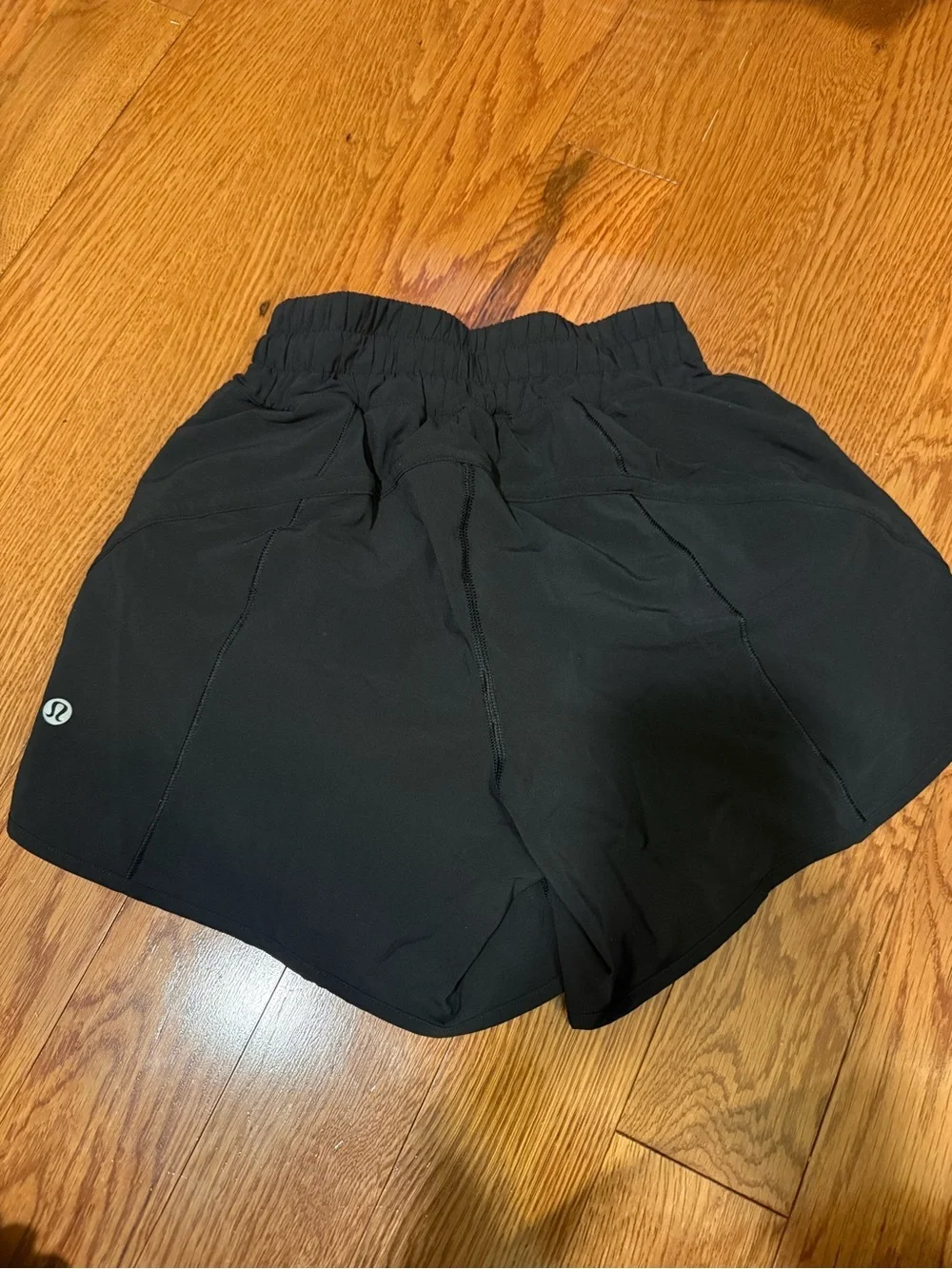 lululemon athletica Black Running Shorts with Elastic Waistband